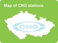 Map of CNG stations in Czech Republic